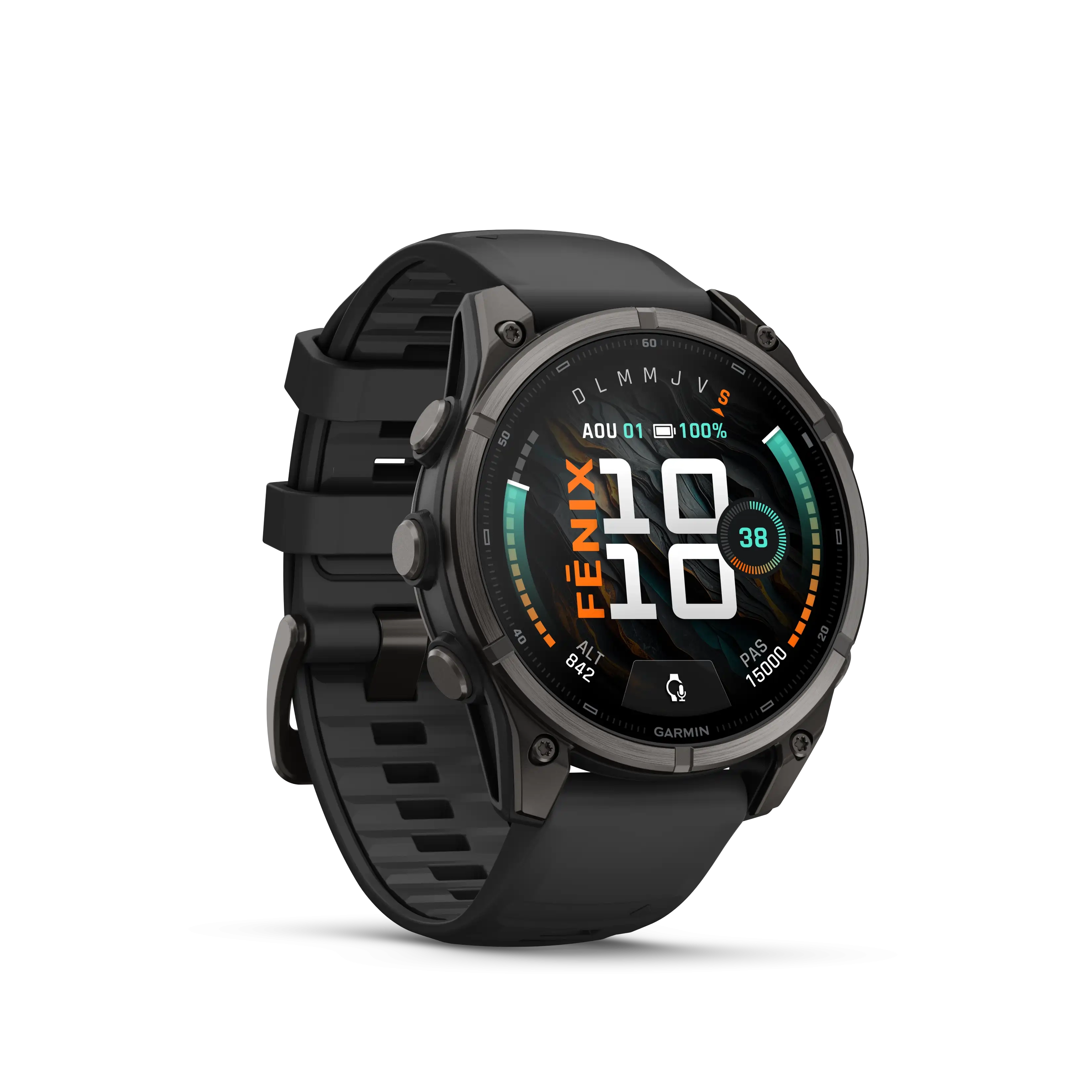Fenix 9 47mm Titane Carbon Gray DLC /black Band - Gps | Garmin