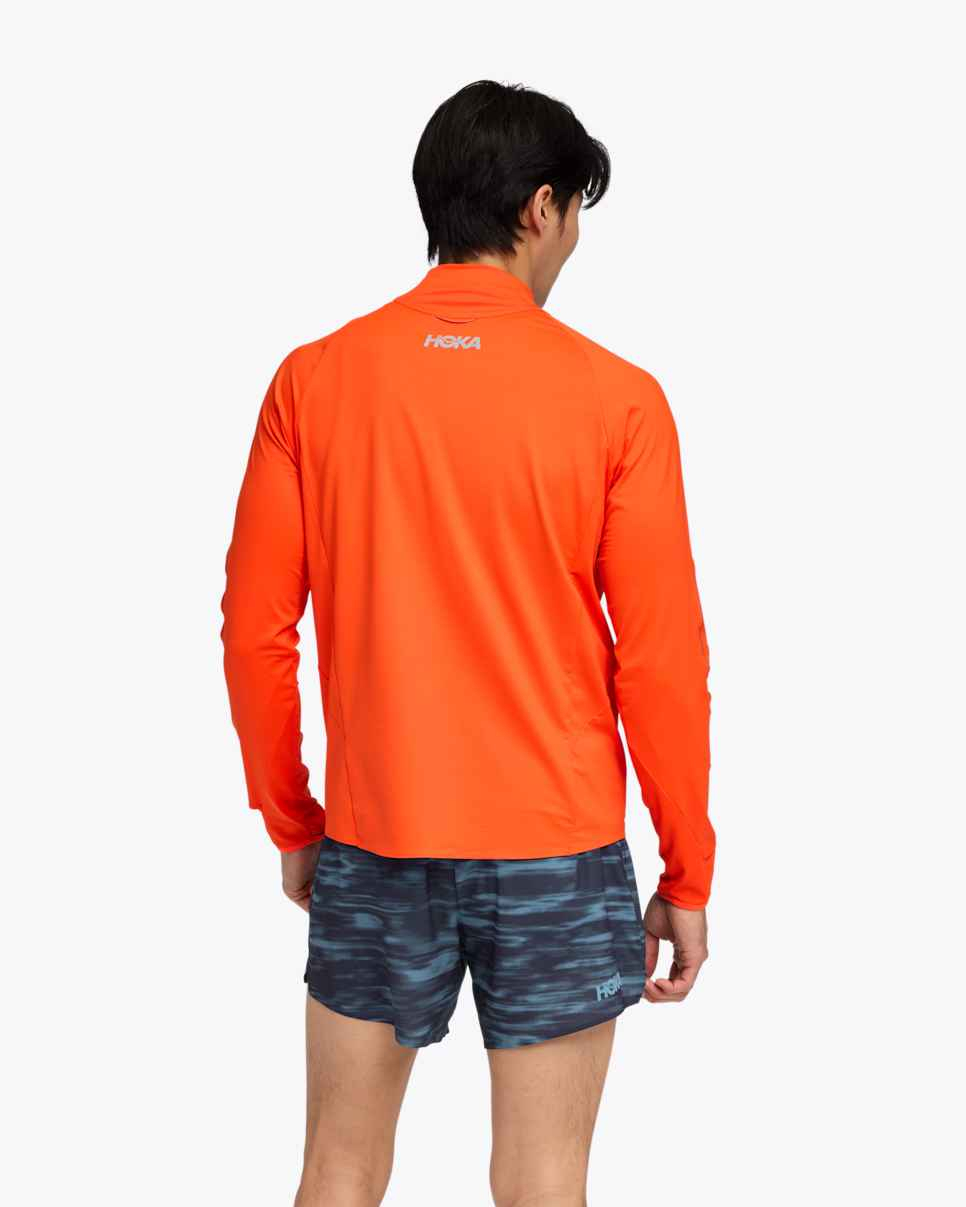 T-shirt Zippé Glidetech Lava - Polaire | Hoka
