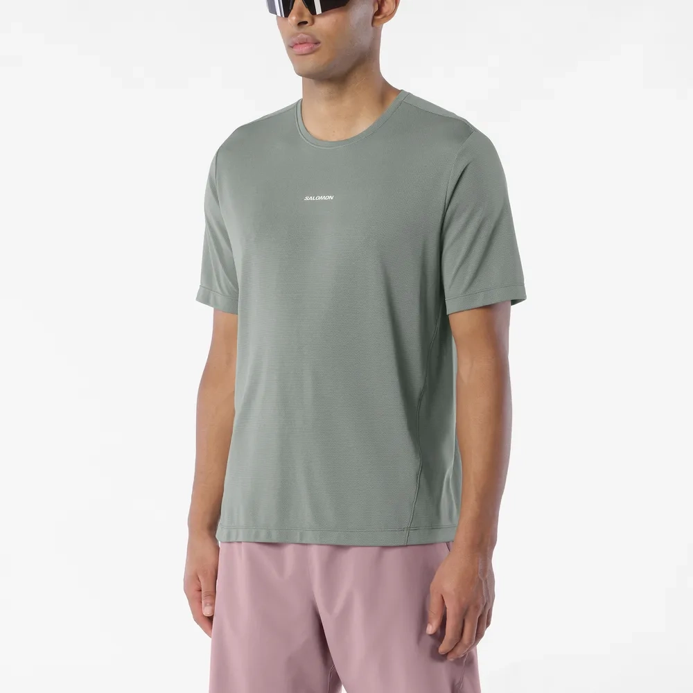 T-shirt Shkout Core Castor Grey - Tee Shirt Mc | Salomon