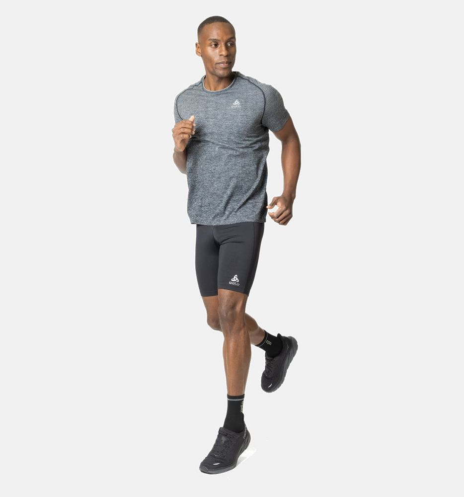 T-shirt Essential Seamless Grey - Tee Shirt Mc | Odlo