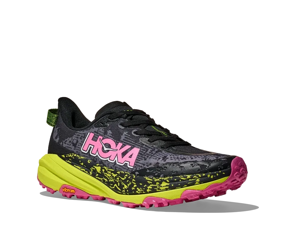 Speedgoat 6 Femme Black Neon Citrus - Chaussures | Hoka