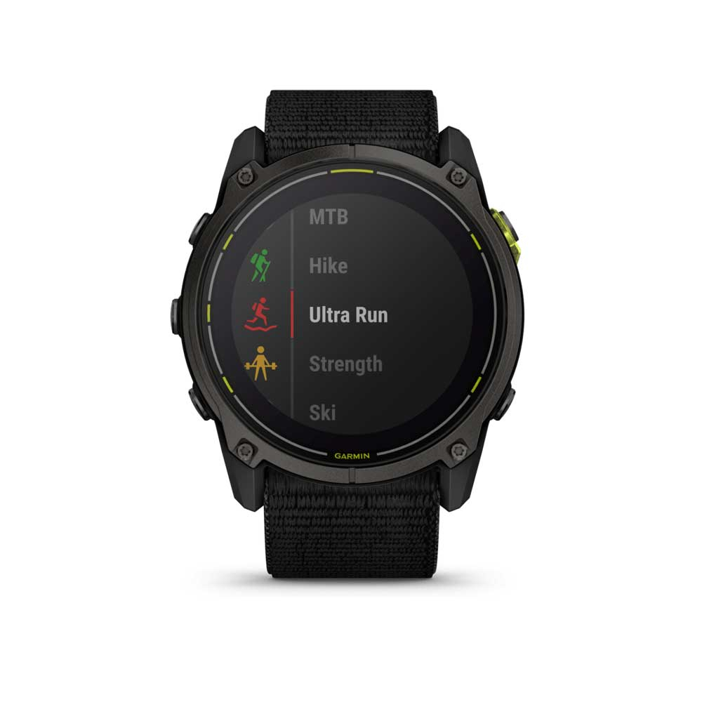 Enduro 3 Solar Sapphire Titane Carbon Gray Dlc - Gps Running | Garmin