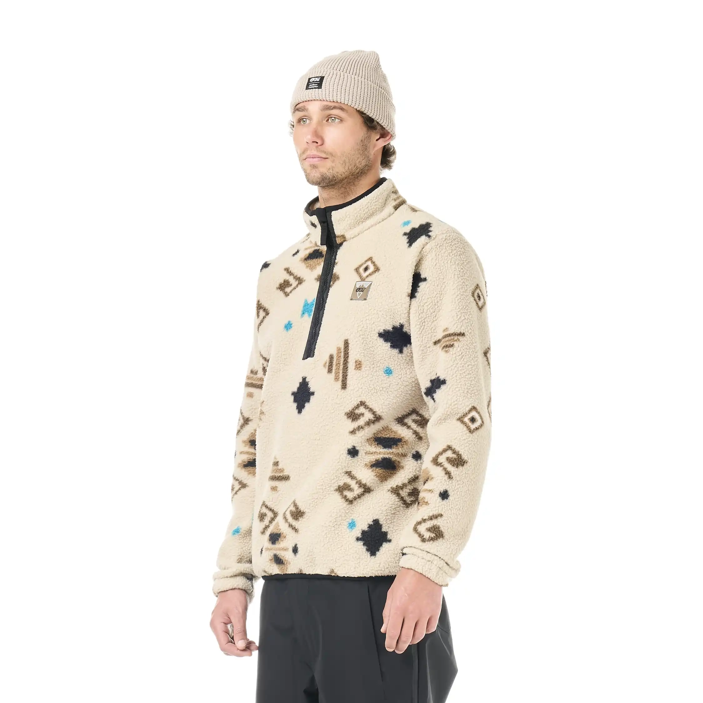 Kimag Printed 1/4 Fleece Emerald Print - Polaire | Picture Organic Clothing