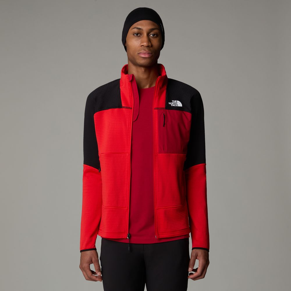 Polaire Stormgap Powergrid High Risk Red/tnf Black | The North Face