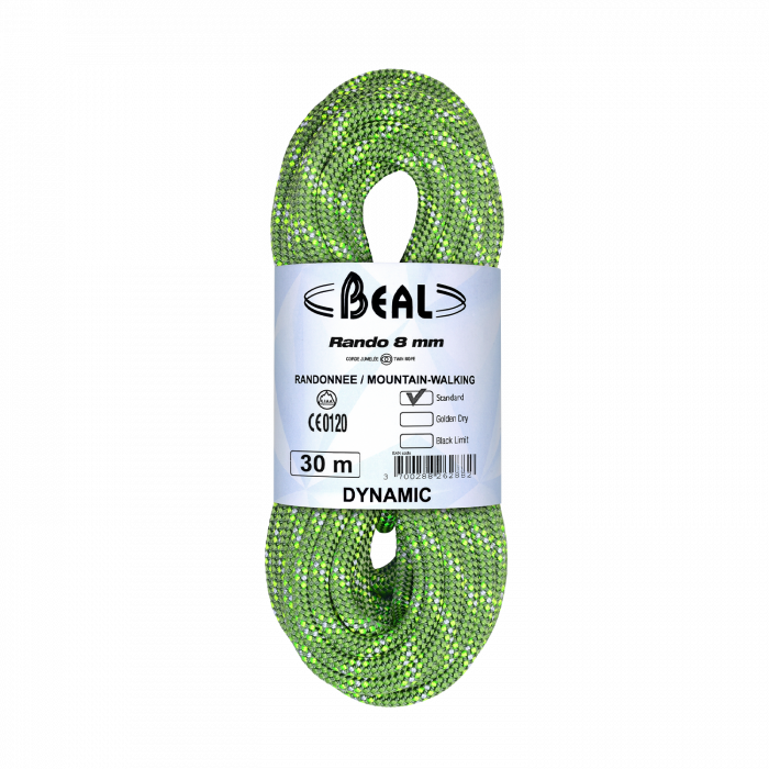 Rando 8mm X 30m Vert - Corde | Beal