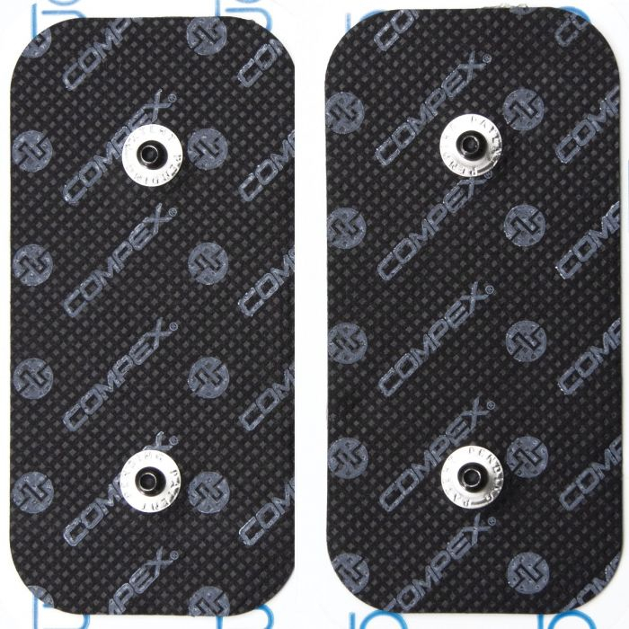2 Electrodes 2 Snaps 5*10cm - Accessoire Electrostimulation | Compex