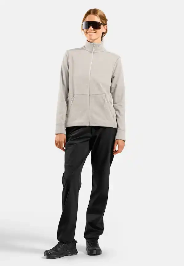 Polaire Femme Grid Fleece Femme Gardenia - Polaire | Odlo