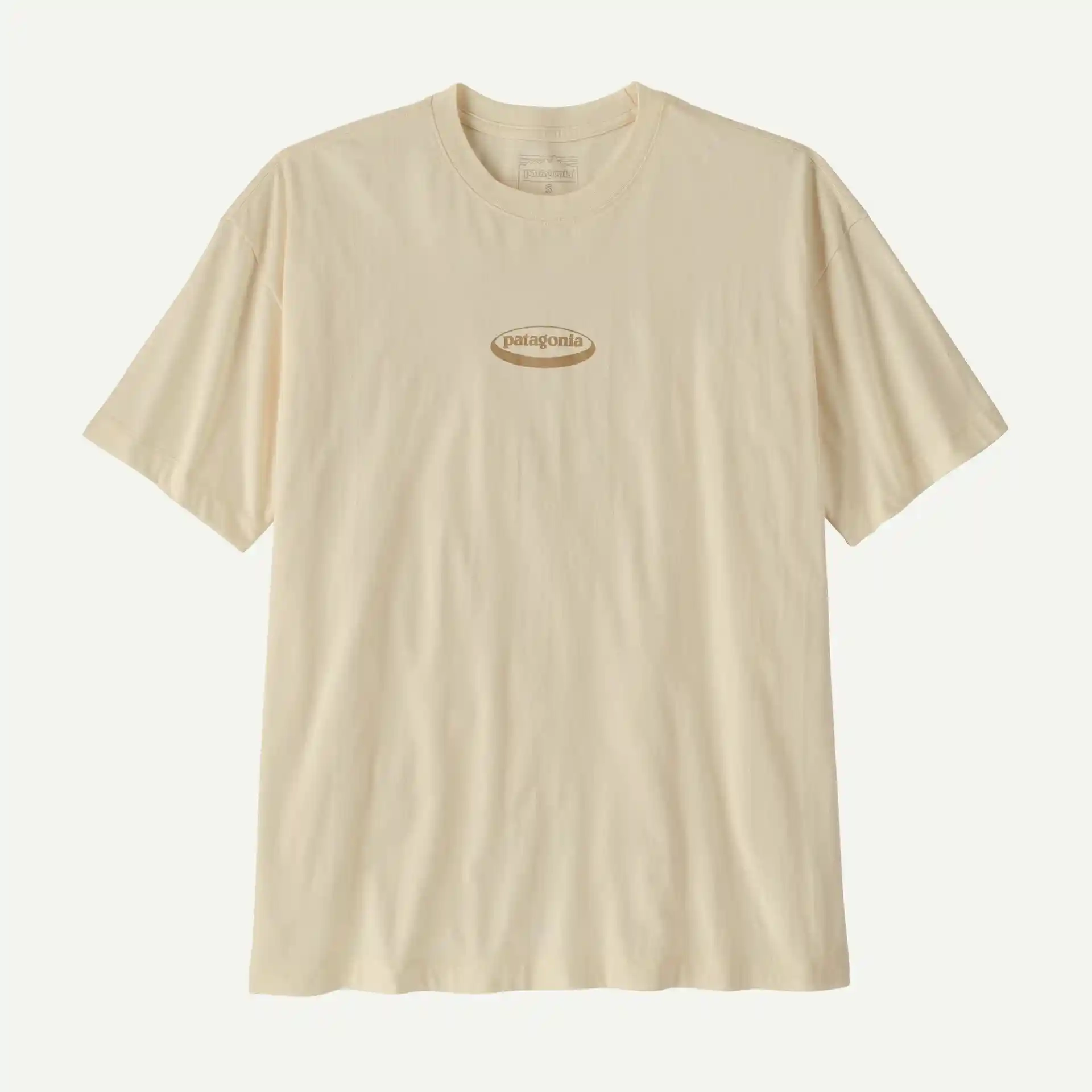 T-Shirt Femme '95 Oval Logo Oversized Undyed Natural - Tee Shirt Mc | Patagonia