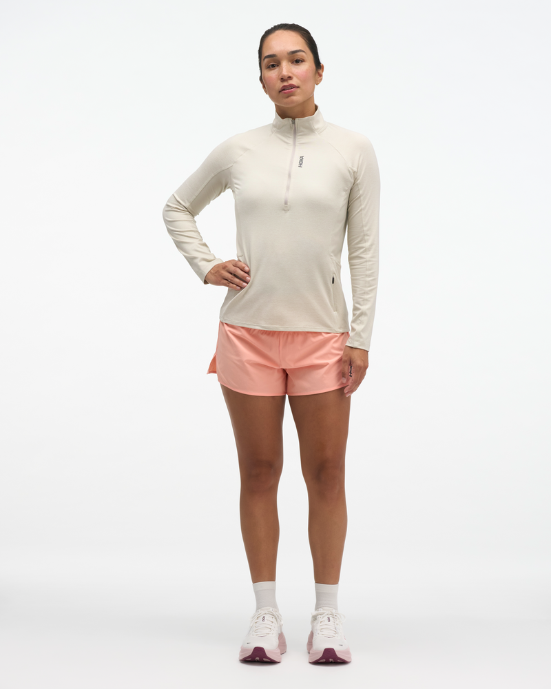 T-Shirt Femme Skyform Rock Grey Htr - Tee Shirt Ml | Hoka