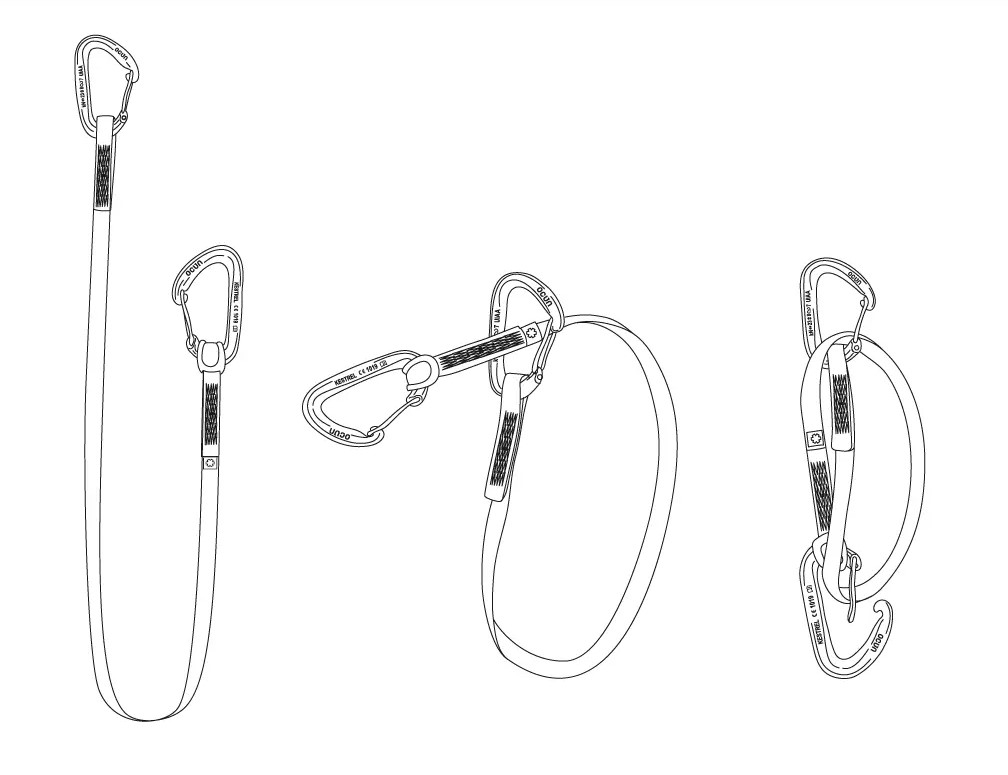 Degaine Kestrel Qd St-sling Dyn 12 80cm - Degaine Unite | Ocun
