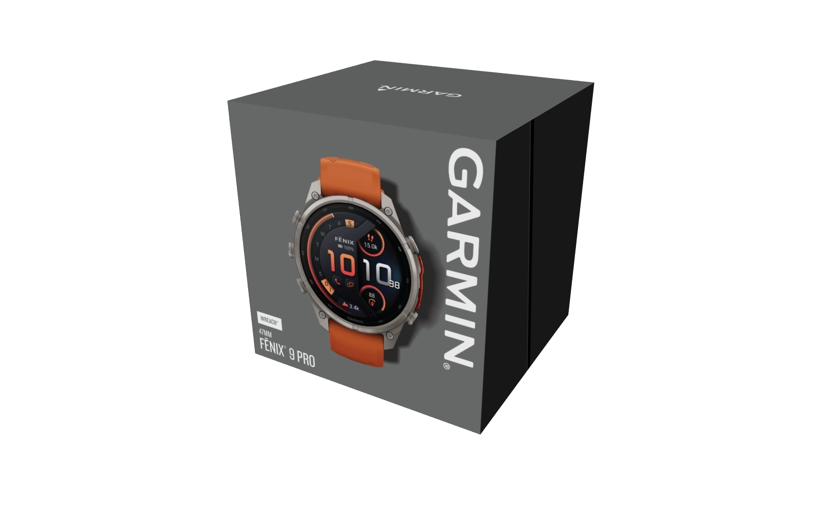 Fenix 9 Pro 47mm Amoled Inreach titane anthracite bracelet Sparkle  - Gps | Garmin