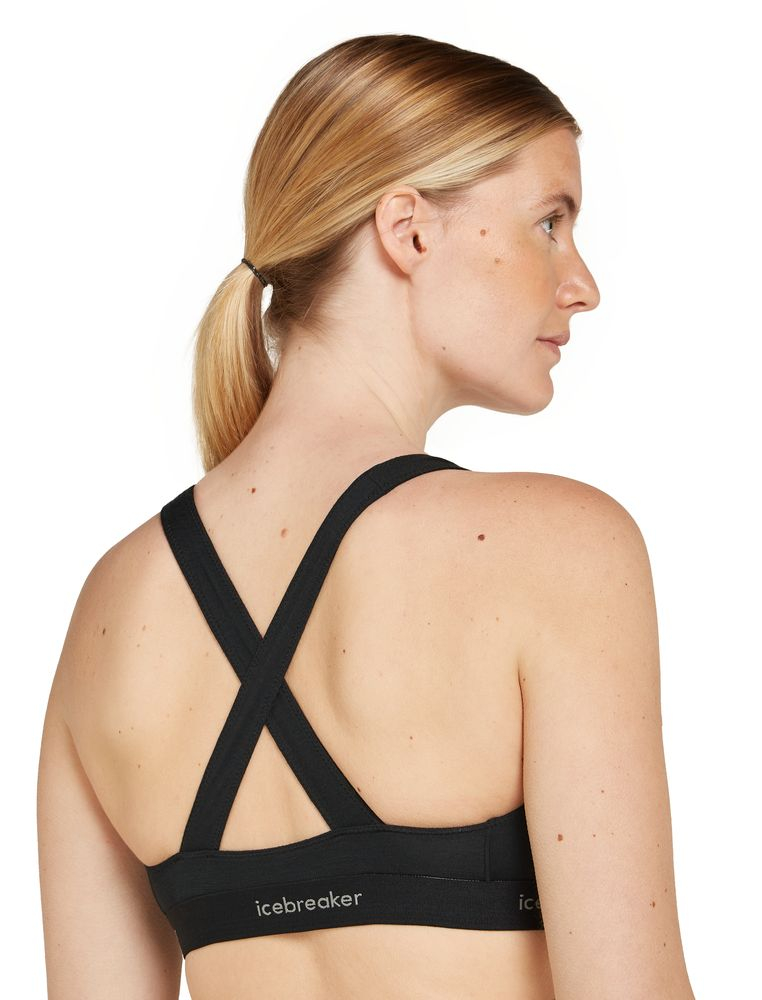 Brassiere Mer 125 Cool-lite Sprite Racerback Black | Icebreaker