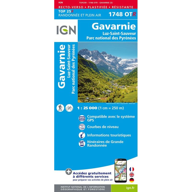 Carte 1748otr Gavarnie - Cartes | Ign