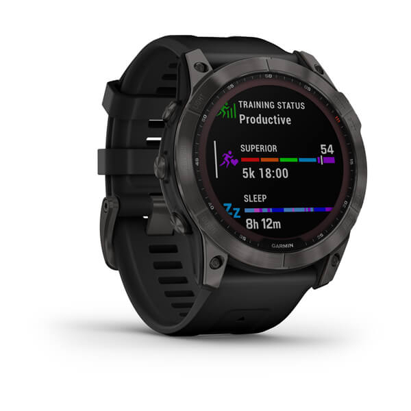 Fenix 7x Sapphire Solar Titane Carbon Gray Dlc - Gps Running | Garmin
