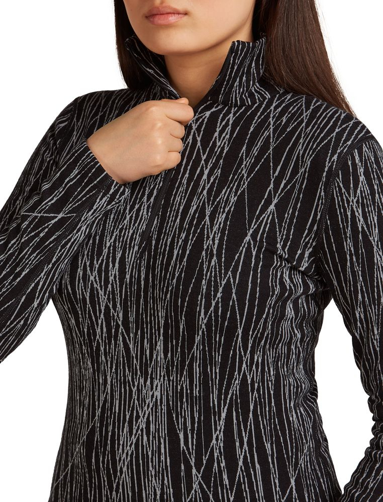 T-Shirt Femme Mer 260 Vertex Delta Aop Black Snow