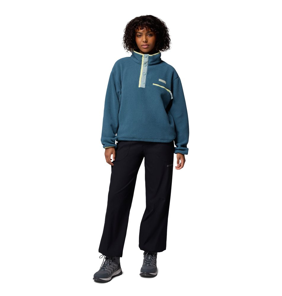 Polaire Femme Helvetia Ii Cropped Everblue Crushed Blue - Polaire
