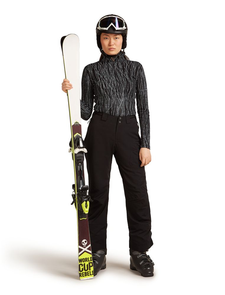 T-Shirt Femme Mer 260 Vertex Delta Aop Black Snow