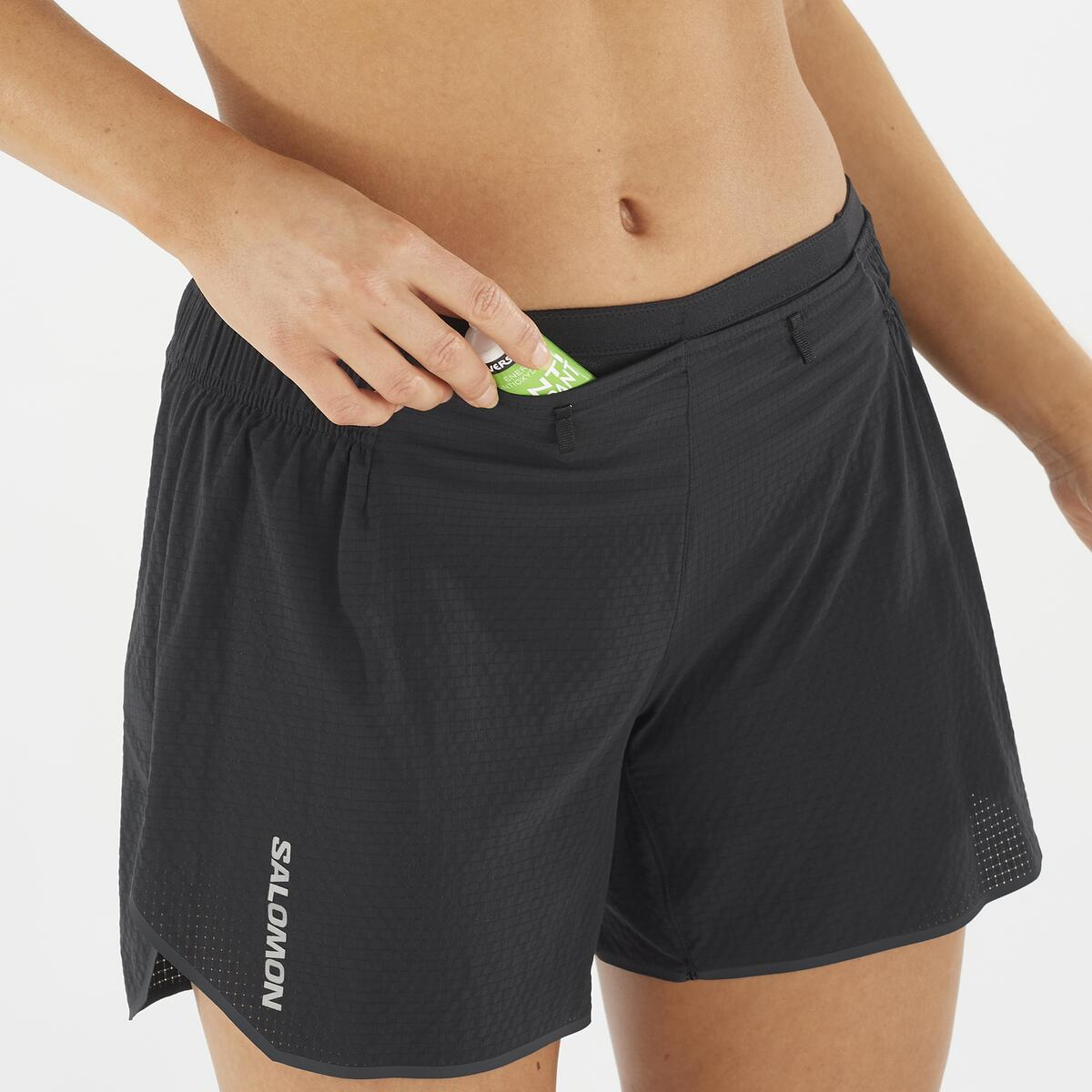 Short Femme Sense Aero 5" Deep Black - Short | Salomon