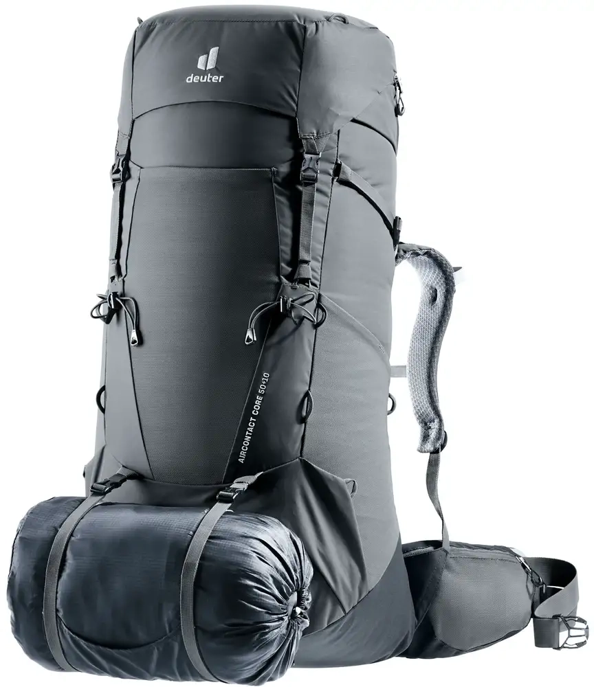 Aircontact Core 55+10 Sl Graphite Black - Sac A Dos | Deuter