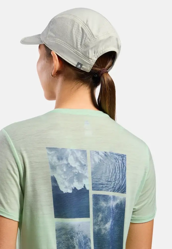 T-shirt Femme X Pow Merino Tencel Ambrosia - Tee Shirt Mc | Odlo