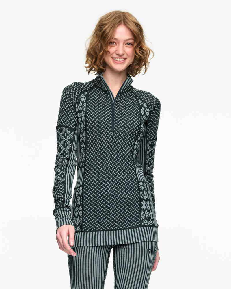T-shirt Manches Longues Smekker Femme Pine - Tee Shirt Ml | Kari Traa