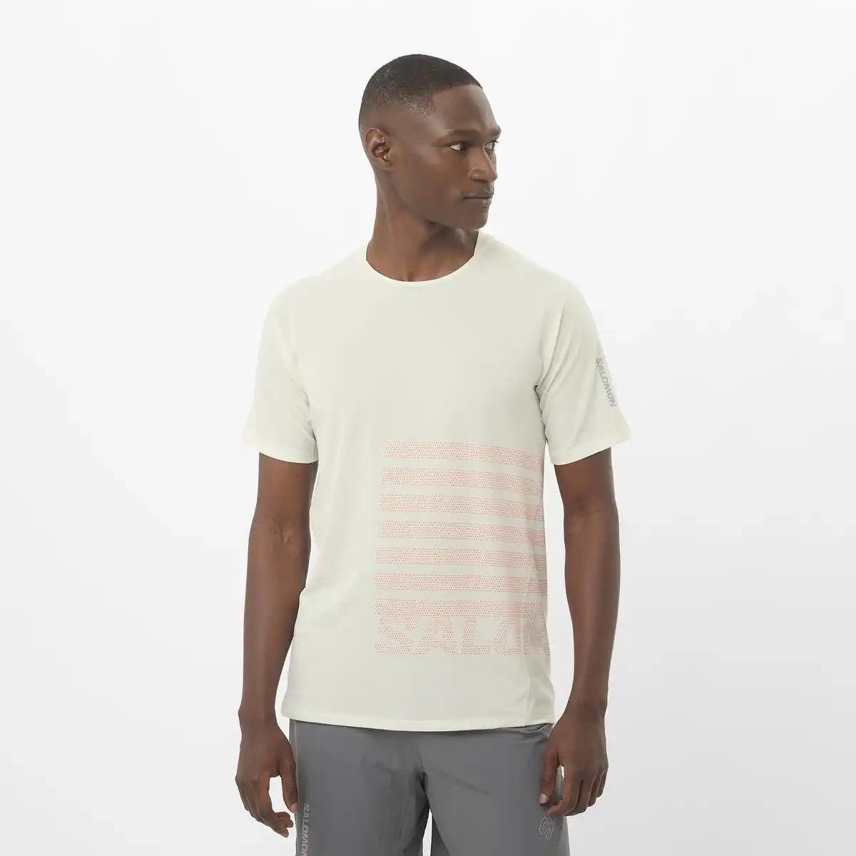 T-shirt Sense Aero Gfx Icicle Neon Flame - Tee Shirt Mc | Salomon