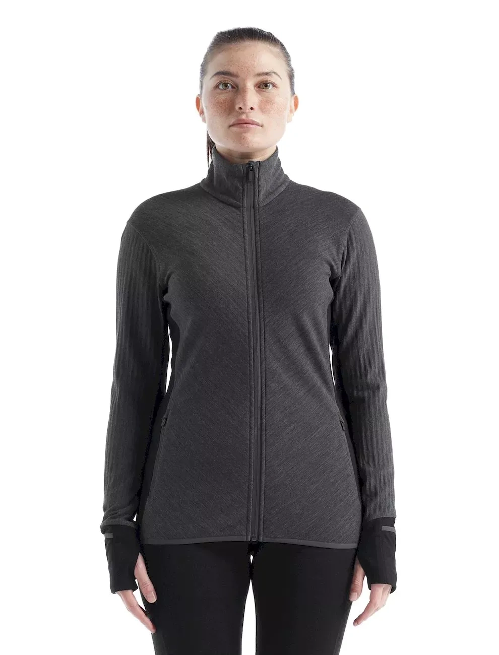 Descender Femme Jet Heather Black - Veste | Icebreaker