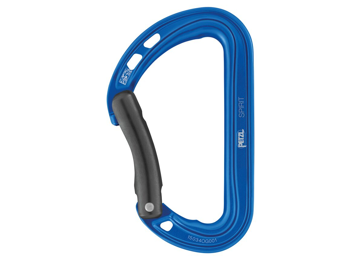 Spirit Doigt Courbe Bleu - Mousquetons | Petzl