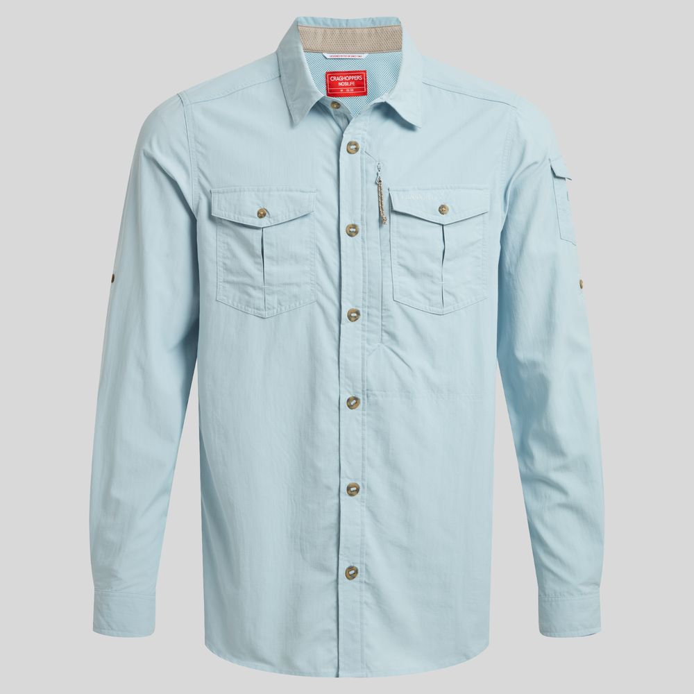 Nosilife Adventure Long Sleeved Shirt Iii Niagara Blue | Craghoppers