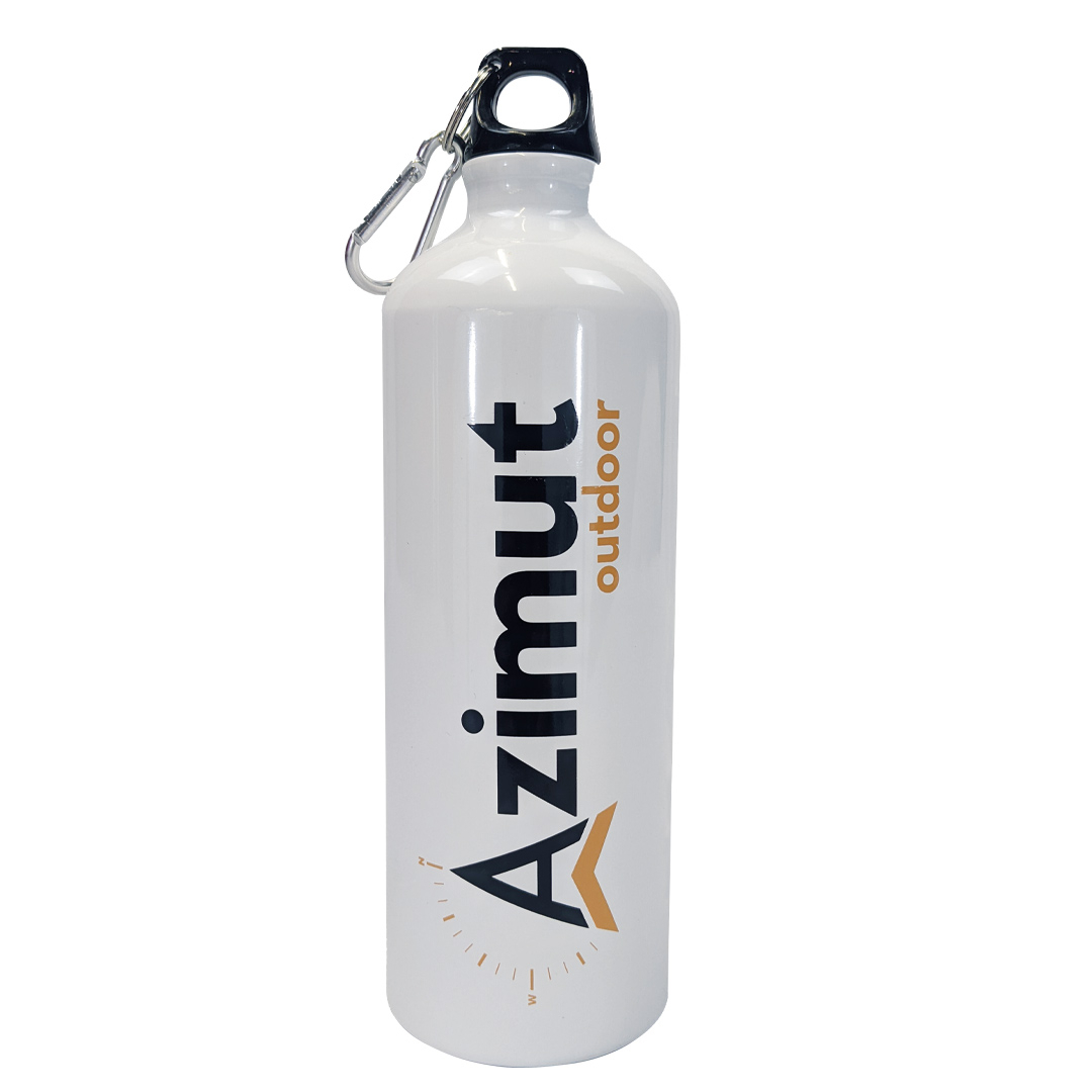Gourde Aluminium 1l - Blanche - Gourde Rigide | Azimut Outdoor