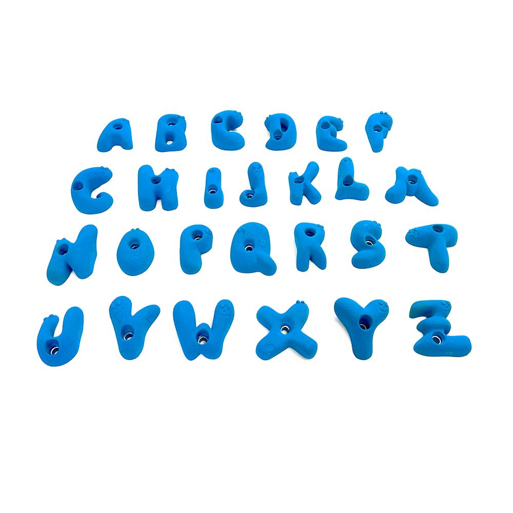 Prises Alphabet Bleu Clair - Prises Et Poutres | Osmose