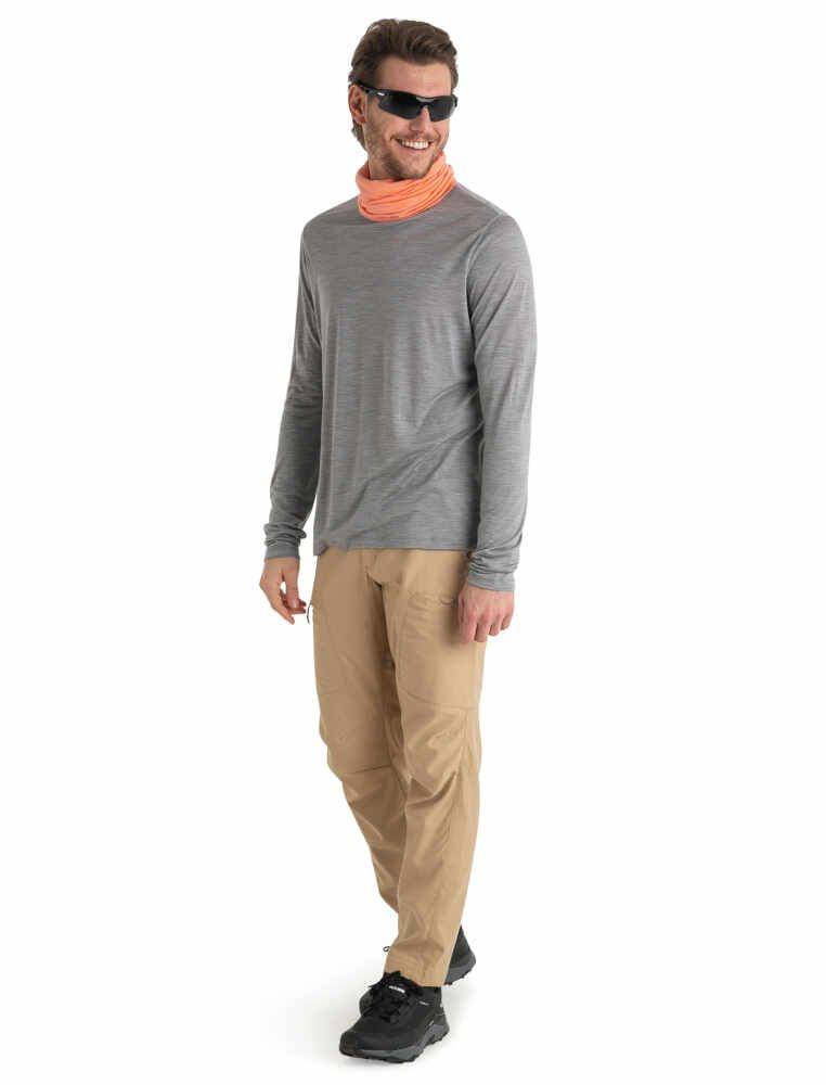 M Mer 125 Cool-lite Sphere III Ls T-shirt Metro Hthr | Icebreaker