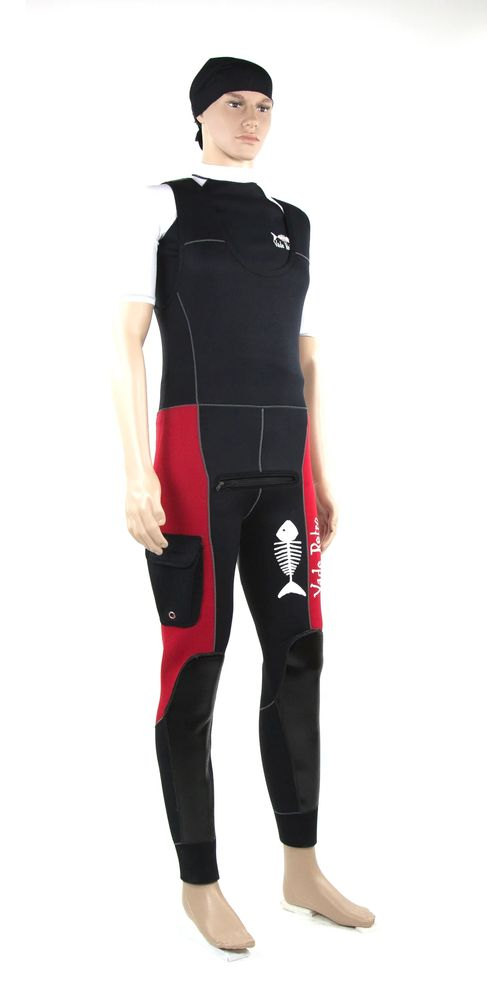 Pantalon Long John Guide Rouge 5mm - Combinaison | Vade Retro