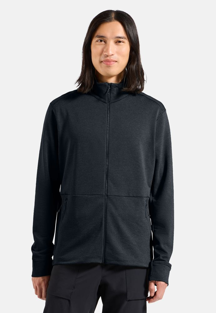 Veste Polaire Grid Fleece Black Melange