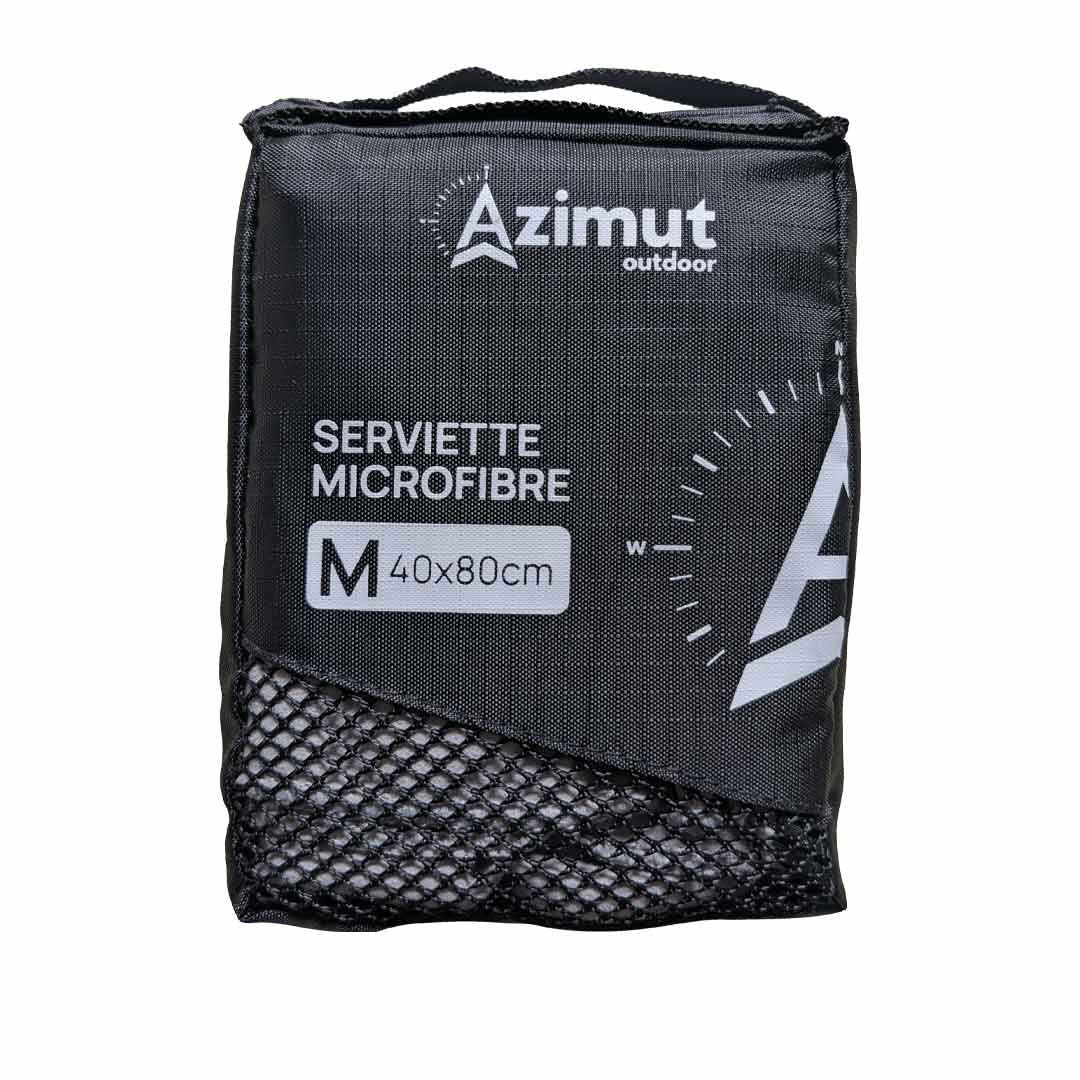 Serviette Microfibre  - Grise - Serviette | Azimut Outdoor