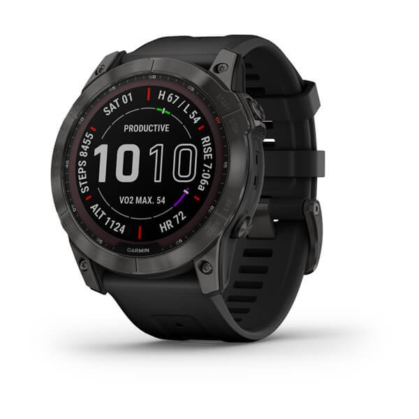 Fenix 7x Sapphire Solar Titane Carbon Gray Dlc - Gps Running | Garmin