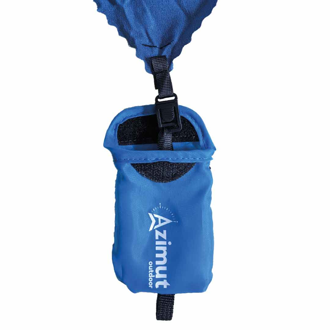 Serviette Ultra Compacte 40x40 Bleu - Serviette | Azimut Outdoor
