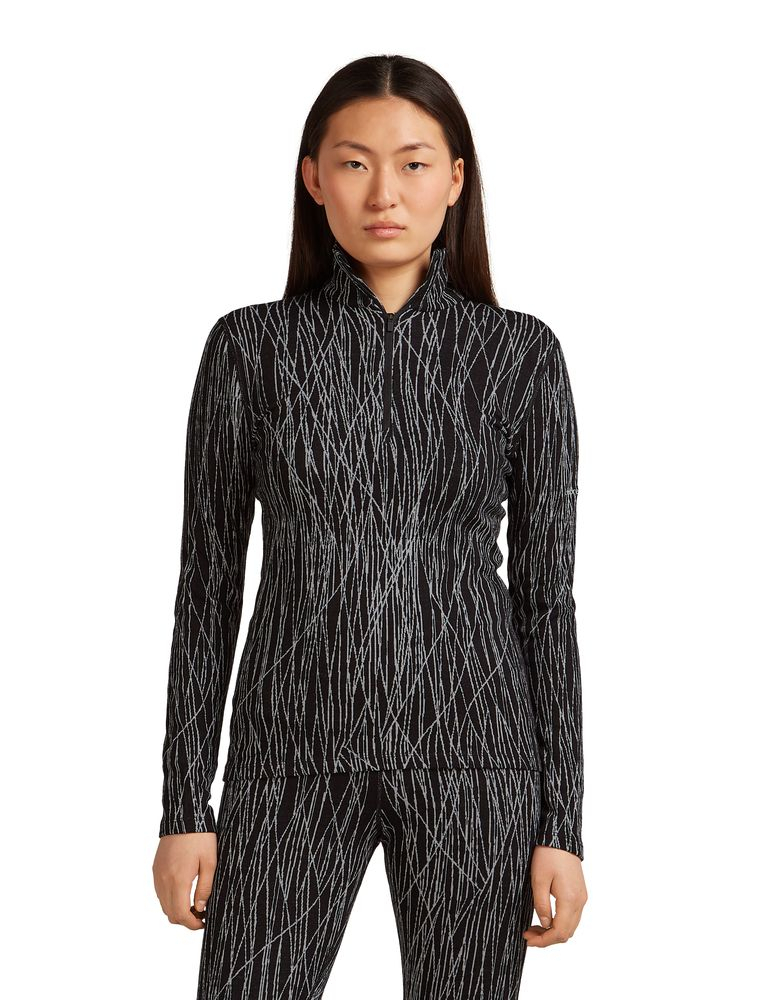 T-Shirt Femme Mer 260 Vertex Delta Aop Black Snow