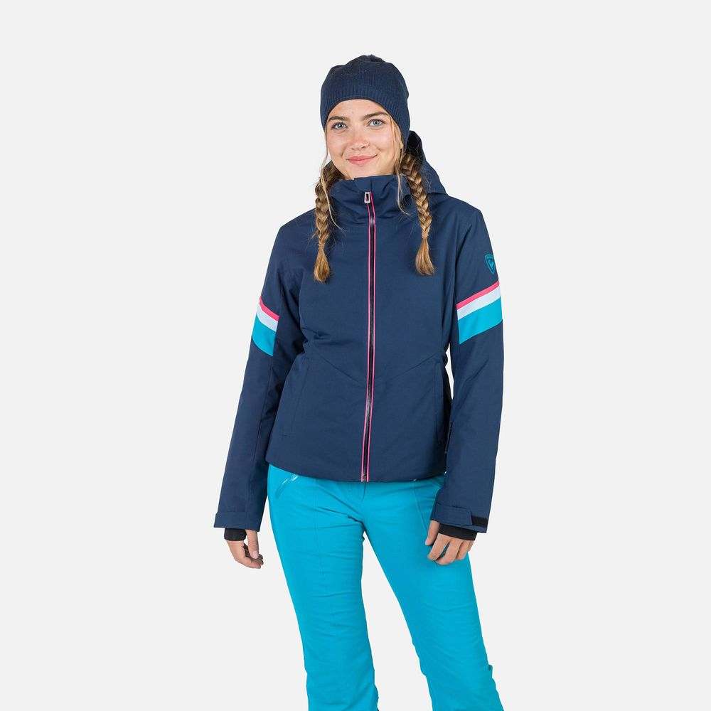 Veste De Ski Strawpile Femme Dark Navy - Veste | Rossignol