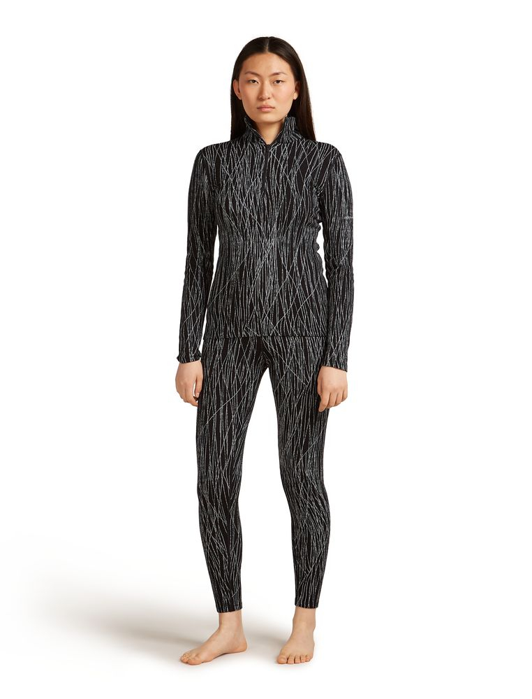 T-Shirt Femme Mer 260 Vertex Delta Aop Black Snow