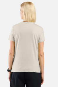 Merino Femme 160 Plain T-shirt Gardenia - Tee Shirt Mc | Odlo