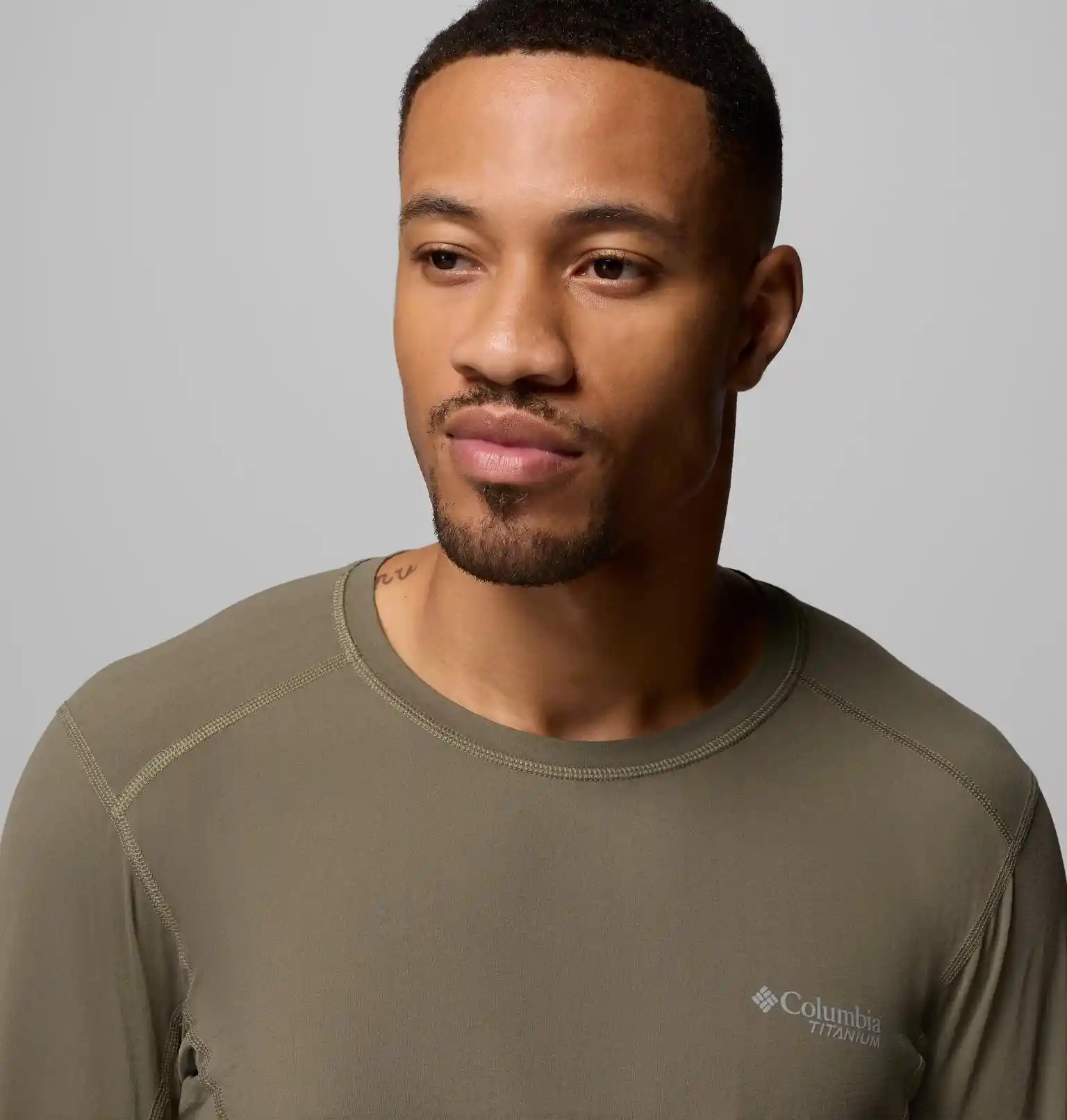 T-Shirt Diamond Peak Pro Stone Green - Tee Shirt Ml | Columbia Sportswear