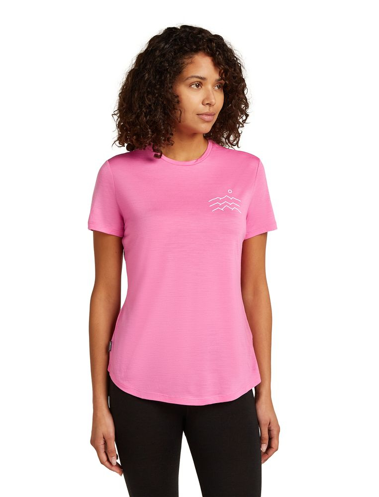 T-shirt Femme Merino 125 Cool-lite Sphere Across Pop | Icebreaker