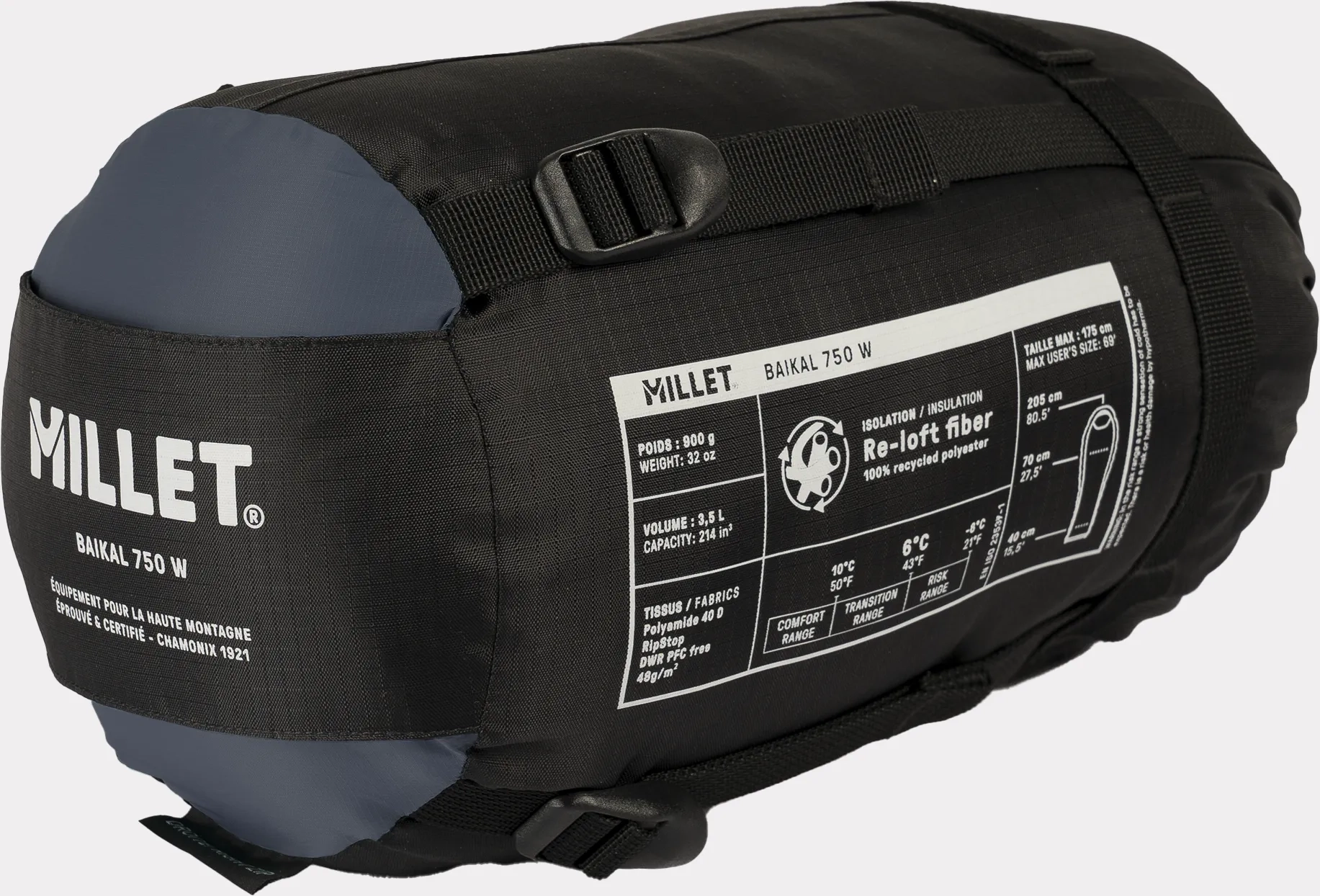 Baikal 750 Femme Saphir 10°/6° Gauche - Sac De Couchage | Millet