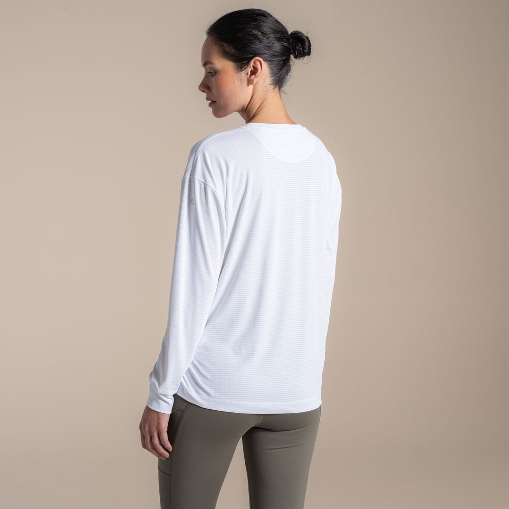 Nosilife Solarshield+ Long Sleeved T-shirt White - Tee Shirt Ml