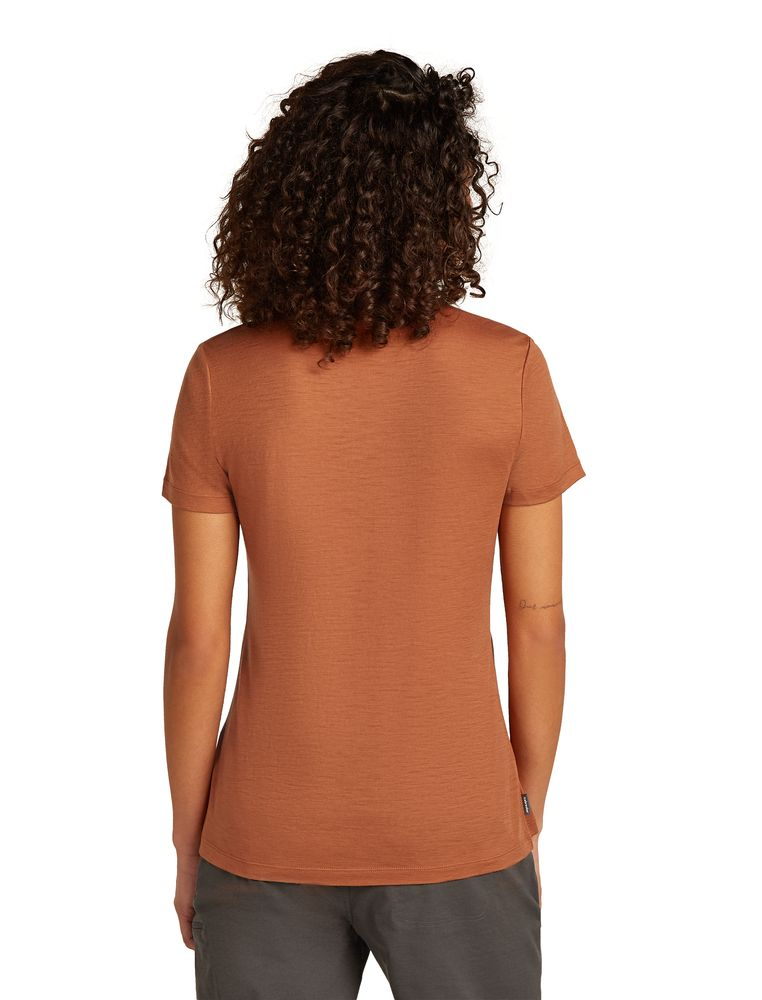 T-shirt Femme Merino 150 Tech Lite Adventure Ride Dusty Clay - Tee Shirt Mc