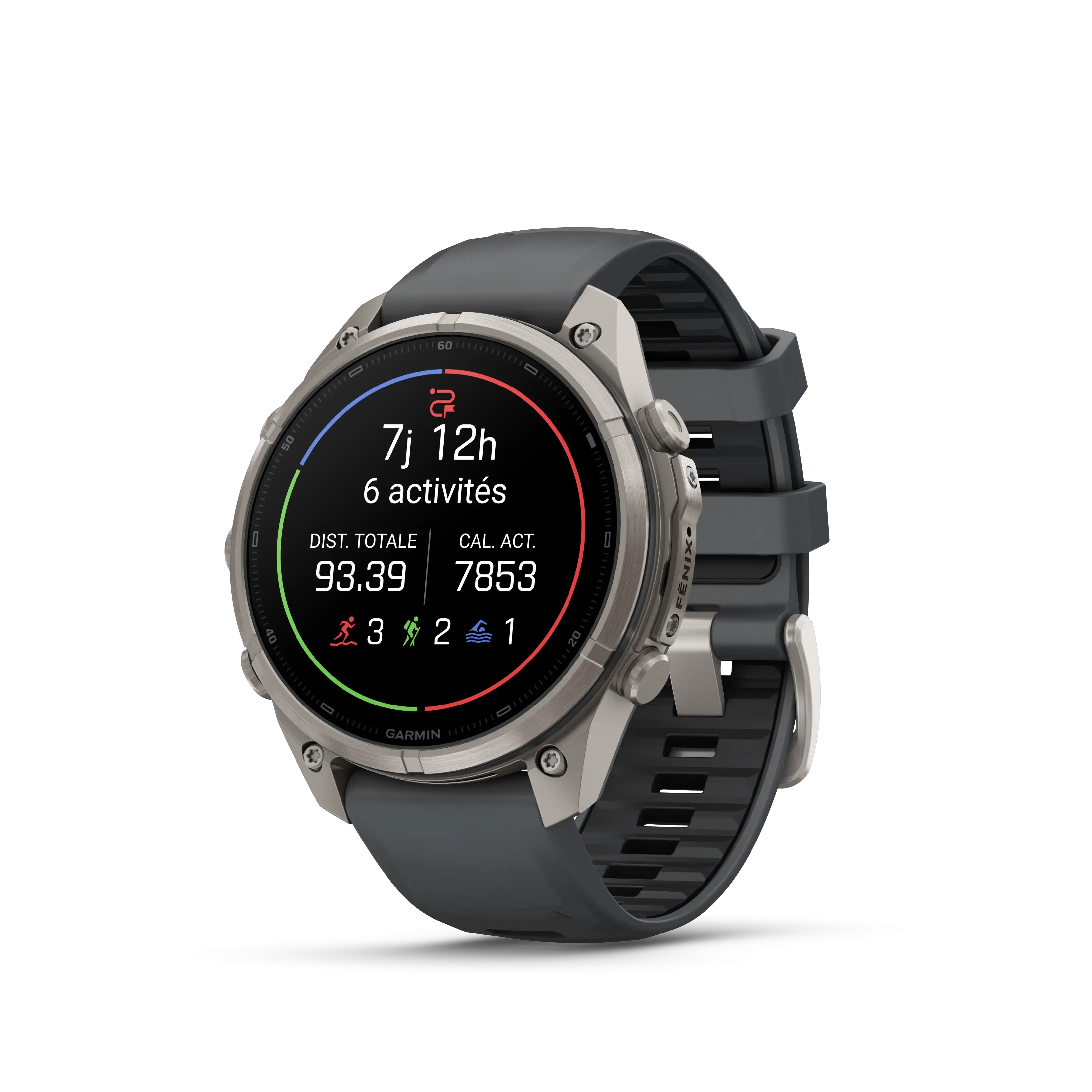 Fenix 9 Pro 47mm Amoled Inreach Titane graphite noir - Gps | Garmin
