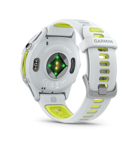 Forerunner 970 Whitestone / Amp Yellow - Gps | Garmin