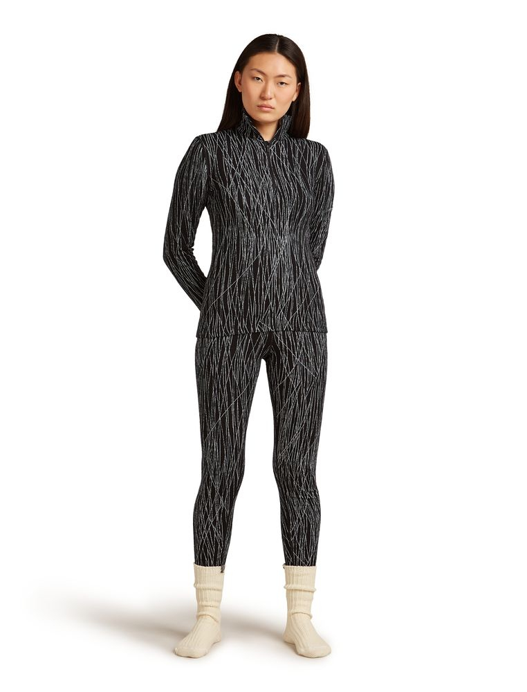 T-Shirt Femme Mer 260 Vertex Delta Aop Black Snow