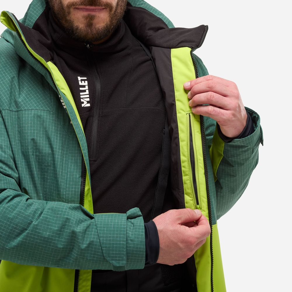Veste Grands Montets Peak Bottle Macaw Green